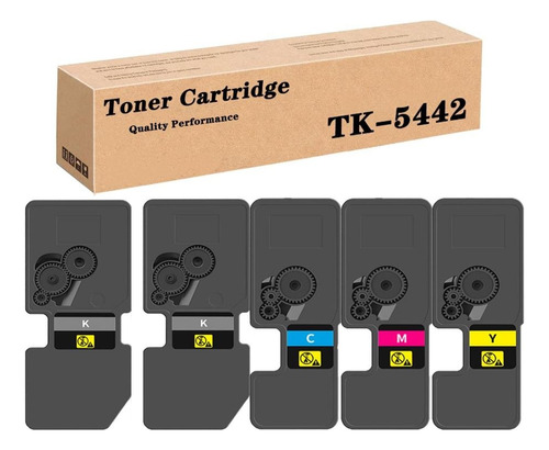 Kit 5 Toner Compatible Con Kyocera Tk-5442 Ecosys Pa2100