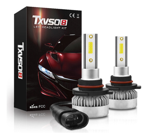 Luz Led Para Coche Hb3/9005, 110 W, 2000 Lm, Led Cob, Cabeza