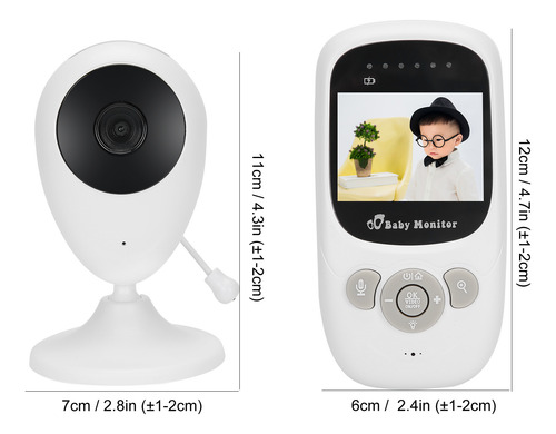 Monitor De Video Para Bebés Con Cámara De Visión Nocturna