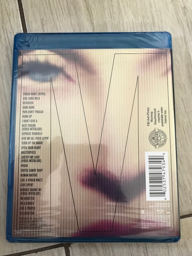 Blu-ray sellado importado de Madonna - Mdna World Tour