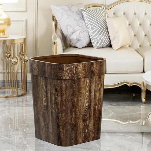 Lixeira Reciclável Decorativa Fazenda Casa L Marrom