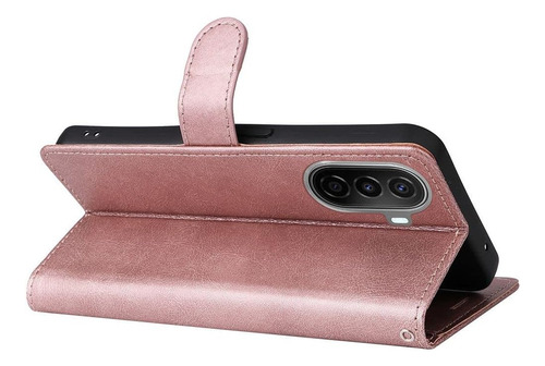 Funda Tipo Cartera Magnética De Piel Sintética Para Huawei Nova Y70 Y70 Plus Con Correa De Mano, Ranuras Para Tarjetas, Funda Protectora