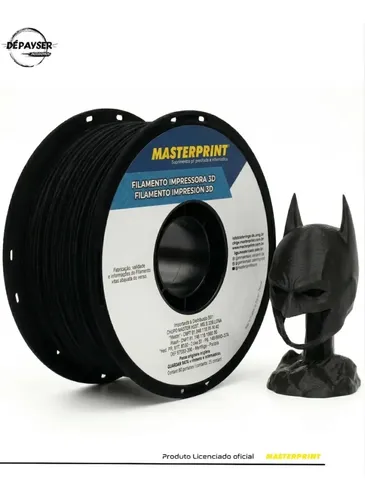 Filamento 3d - Petg Preto Fosco 1kg Masterprint | MercadoLivre