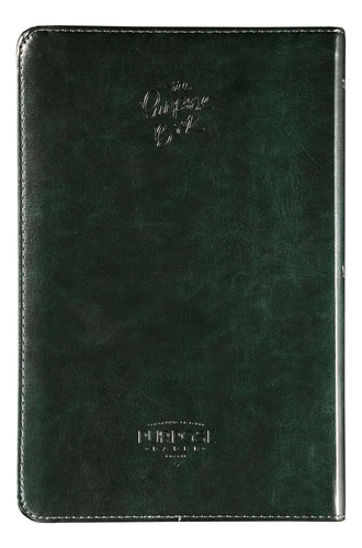 The Purpose Book: Bíblia Sagrada, A21, Capa Couro-soft Verde, Luz