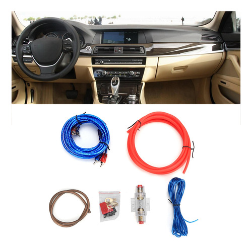 Kit De Cables Para Subwoofer De Coche, Bocinas Amplificado