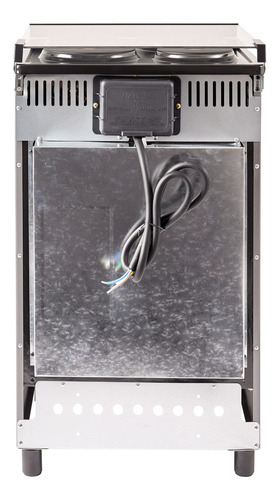 Cocina Electrica Kanji Acero Inoxidable 50cm Luz Horno Grill Tapa De Vidrio Kjh-ekx001v