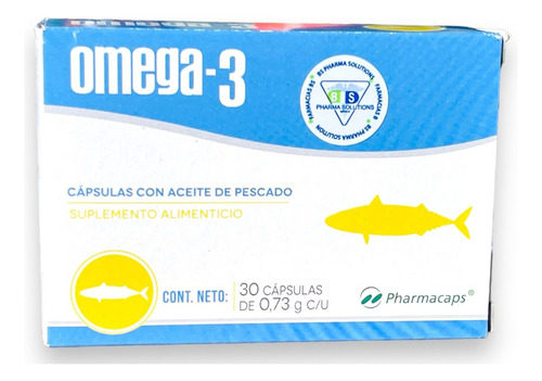 Omega-3 Con Aceite De Pescado C/30 Cápsulas Pharmacaps Sabor Sin Sabor
