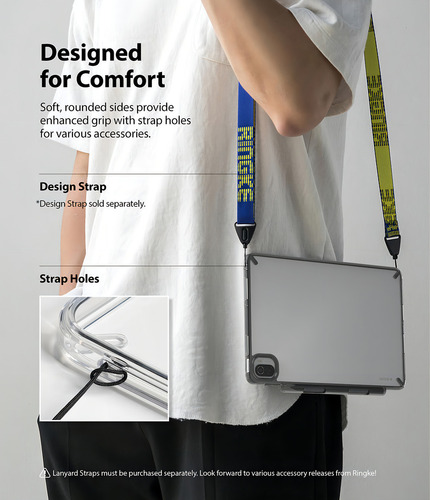 Estuche Funda Forro | Ringke Fusion X | Para Xiaomi Pad 5 Pro / Pad 5 | Color Claro / Transparente | Soporte De Lápiz | Protección Antichoque | Acabados Premium