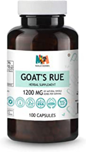 Cápsulas Veganas Goat's Rue, 1200 Mg, Hierba De Cabra Orgán