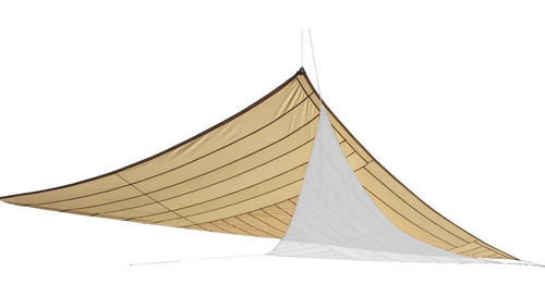 Toldo Triangular Tipo Vela Arenath 4 X 4mts Loneta Beige