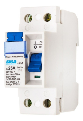 Disyuntor Diferencial Sica  2 X 25 A