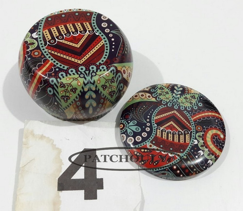 Imagen 6 de 10 de Tabaquera Mandala Tribales Lata Metal Porta Kit Guarda Todo
