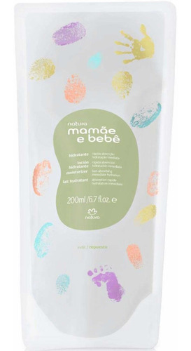 Hidratante Mamãe E Bebê Loção Protetora Natura -200ml- Refil