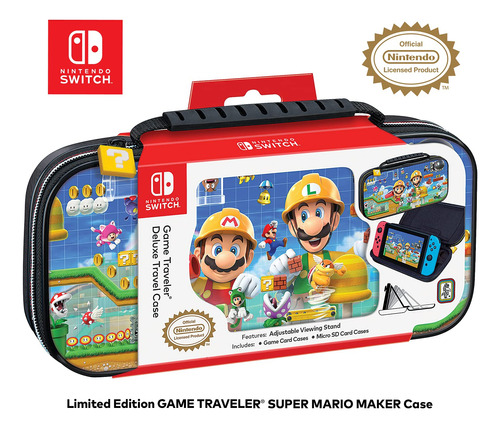 Game Traveler Nintendo Switch Super Mario Case - Adjustable.
