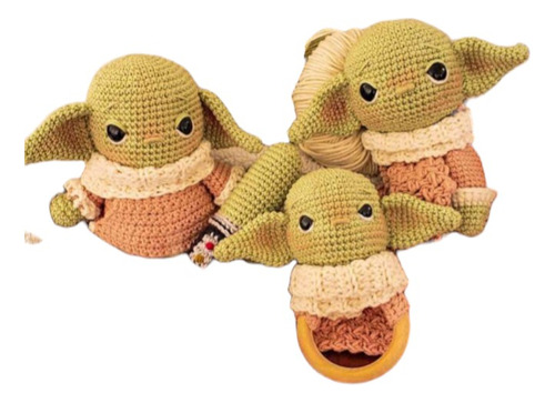 Patrón Para Tejer Ser De Nacimiento Yoda Amigurumi 