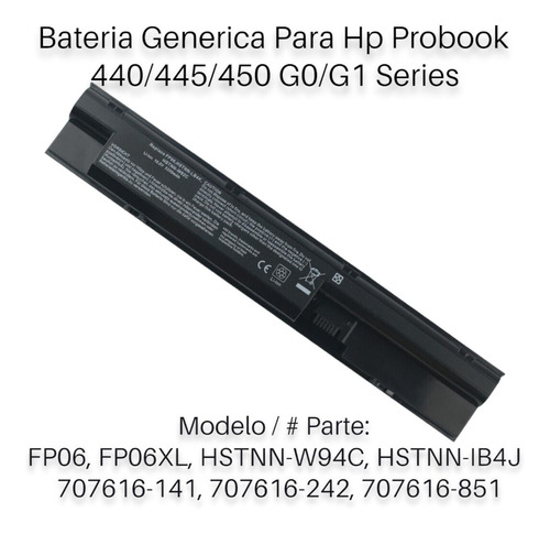 Bateria Generica Para Laptops Hp Probook 440 Series (fp06)