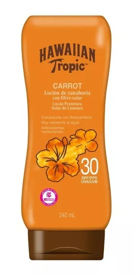 Protector Solar Hawaiian Tropic Carrot Zanahoria Fps30 240ml