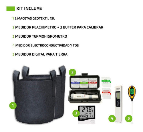 Imagen 9 de 10 de Kit Medidores De Ph Phmetro Y Medidores Temperatura Digital