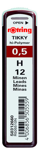 Minas Grafito  Rotring (12u)  H 0.5mm