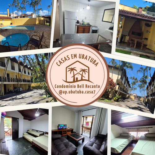 Casa 6 Triplex Ubatuba Com Tv, Wifi, Piscina, Churrasqueira