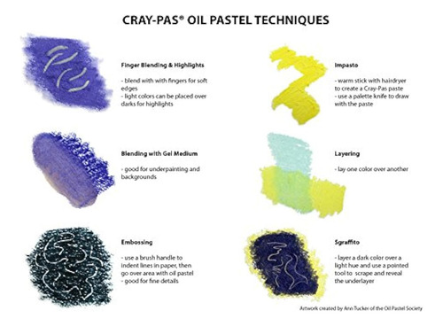 Juego Pasteles Al Oleo 25 Colores Surtidos Para Arte Dibujo Multicolor