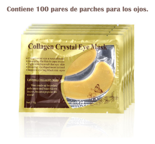 Parches Para Ojos Ojeras Colágeno Oro Arrugas 100 Pares Todo Tipo De Piel