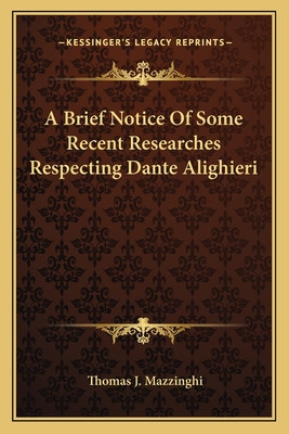 Libro A Brief Notice Of Some Recent Researches Respecting...