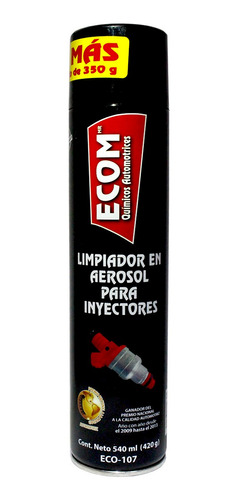 Limpiador Líquido Inyectores Aerosol Ecom 540 Ml