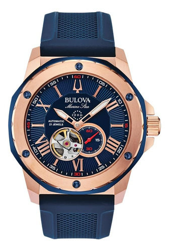 Reloj Bulova Marine Star Automático Para Hombre Con Esfera A