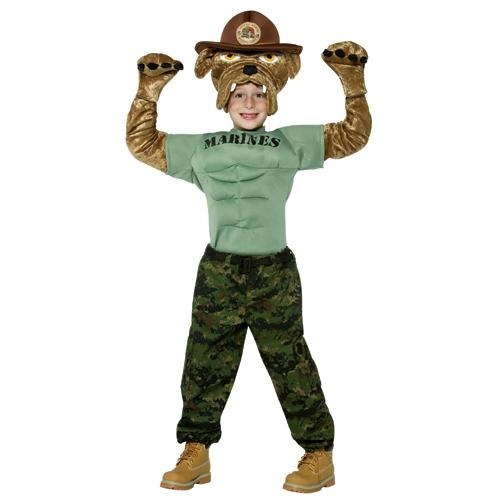 Disfraz Para Niño Chesty El Bulldog Marine Talla 4-6x