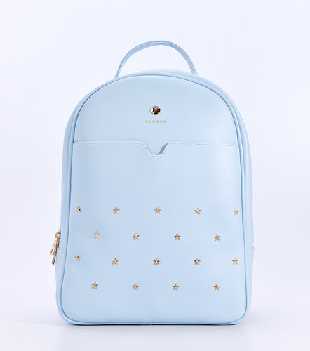 Bolso Para Mujer Tipo Morral Karla Clover Color Azul claro