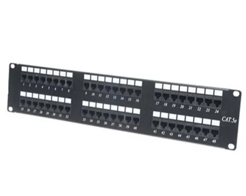 Patchpanel 48 Ports Cat5e Rj45 Ethernet Camaras Seguridad