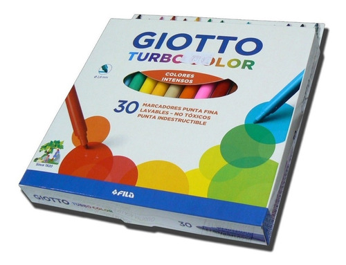 Marcadores Giotto X 30 Colores Turbo Color