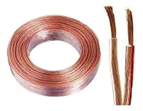 Rolo Fio Cabo Cristal 2 X 0,75 Mm Som Instalação 100 Mts