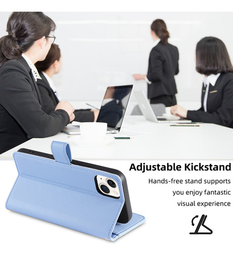 Funda De Cuero Para iPhone Carcasa De Bolsa Con 2 Correa