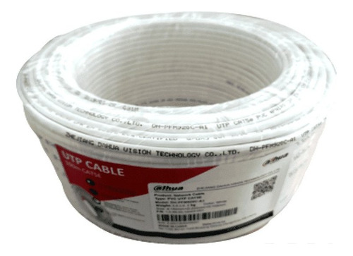 Bobina De Cable Utp Dahua Cat5e 100% Cobre 100mts