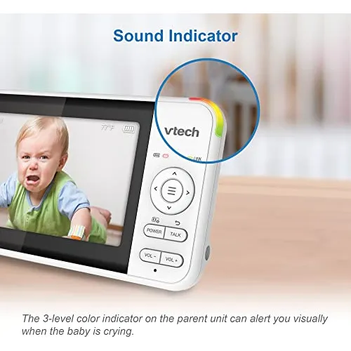 Monitor De Bebé Vtech Ptz Lcd Con Cámara Nocturna