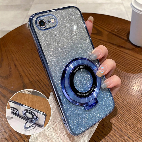 .j0k Para iPhone 16e Capa Magnética Flash Pó + Mica /