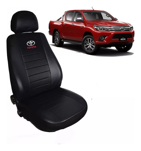 Funda Cubre Asiento Cuero Acolchado Toyota Hilux 16/- Base