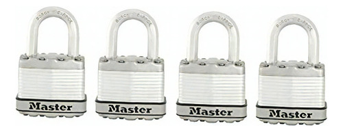 Master Lock M1 x Kadccsen Magnum Candado Lamiado 4 Pzas Color Acero