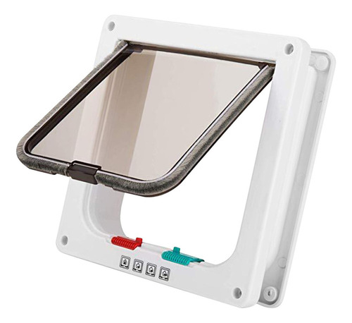 Durable Cat Dog Flap Door Kitten Gate Reemplazo Blanco