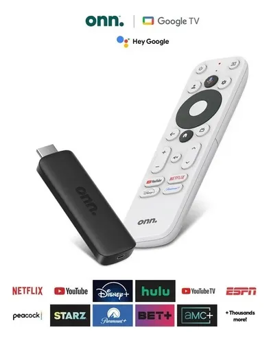 Onn 2k Fhd Streaming Stick With Voice Remote Control - Black