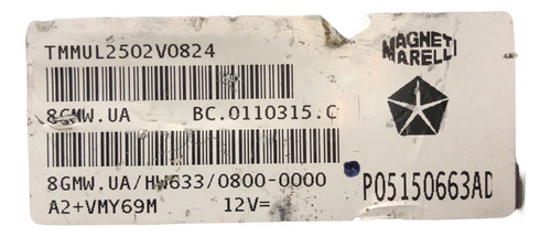 Computadora Dodge Dart 1.4l 13-16 Turbo P05150663ad (Usado)