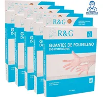 Comprar Guantes De Polietileno Desechables R&g  X500 Unidades