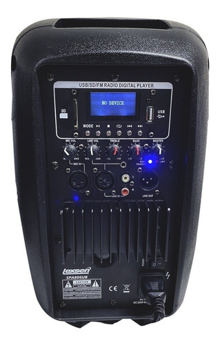 Imagen 2 de 4 de Caja Acústica Activa Lexsen Spa806ub 60 W Bluetooth Mp3 Sd