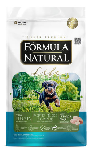 Fórmula Natural Life Ração Filhote Porte Médio Grande 10,1kg