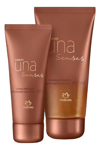 Kit Natura Una Senses Creme Hidratante E Sabonete Perfumado Fragrância Neutra