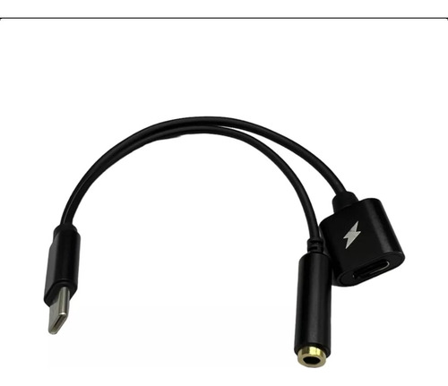 Cable De Audio Tipo C Aux Celular Usb Tipo C + Carga