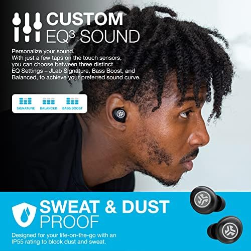 Jlab Jbuds Air Pro True Wireless Earbuds, Negro, Bluetooth M