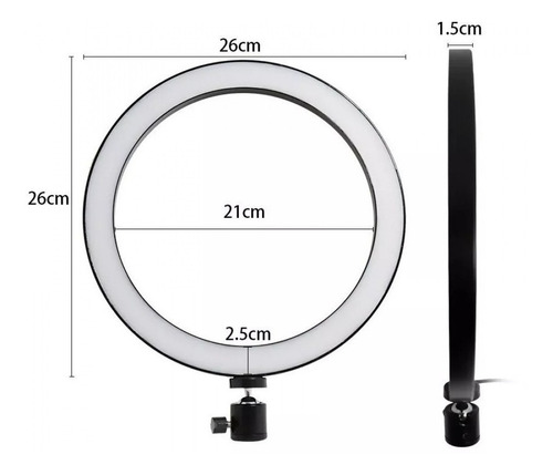 Ring Light Anel Led Luz Iluminador Rgb Colorido Hing Light